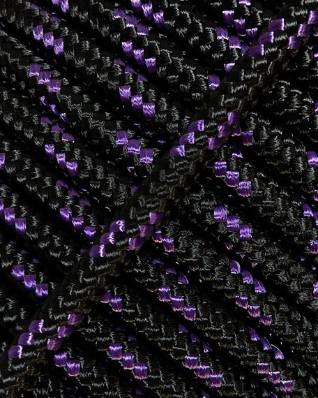 PES verstärktes Djembe Trommel Seil 4 mm Schwarz / Violett 100 m