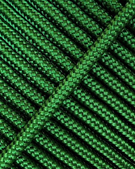PES verstärktes Djembe-Seil 4 mm Grün 100 m