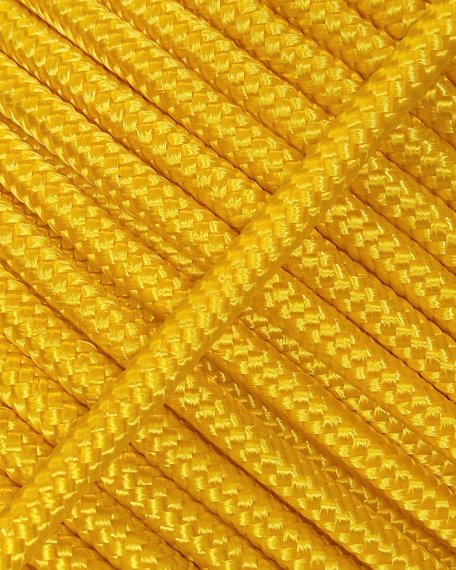 PES verstärktes Djembe-Seil 6 mm Sonnenblumengelb 100 m
