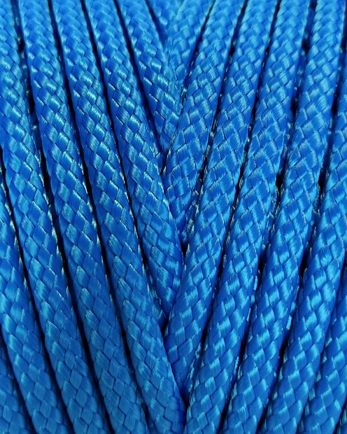 PA hohles Djembe-Seil 5 mm Blau 105 m