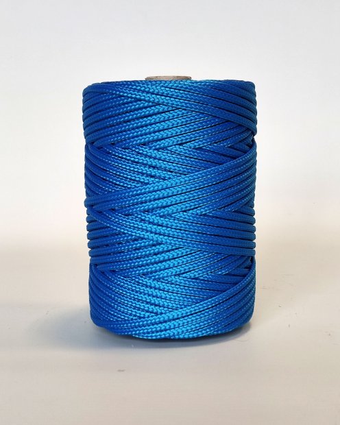 PA hohles Djembe-Seil 5 mm Blau 105 m