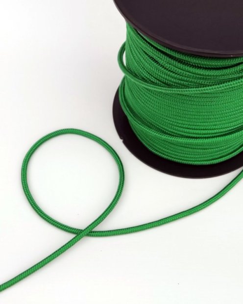 PES verstärktes Djembe-Seil 6 mm Grün 100 m