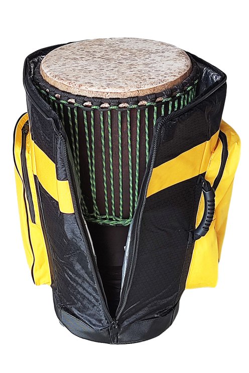 Percussion Africaine Premium Qualität Djembe Tasche XL gelb