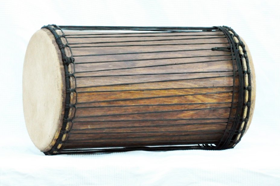 4 Eisen Sangban Dundun - Rosenholz Dundun Basstrommel aus Guinea