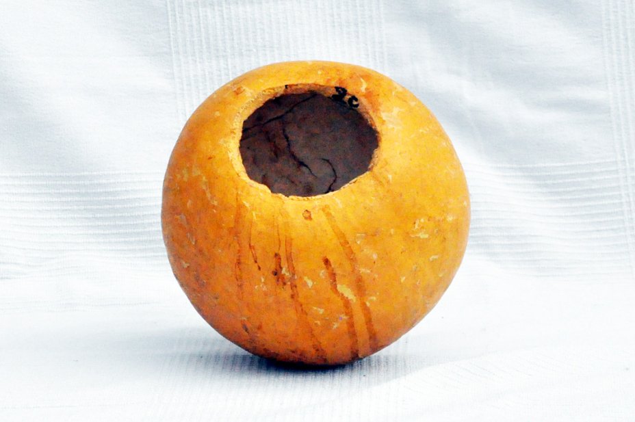 Ø19-20 cm runde Kalebasse - Kugelförmiger Kürbis