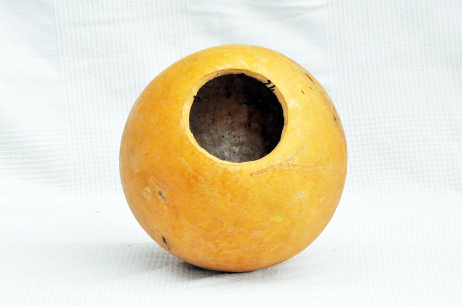 Ø23-24 cm runde Kalebasse - Kugelförmiger Kürbis