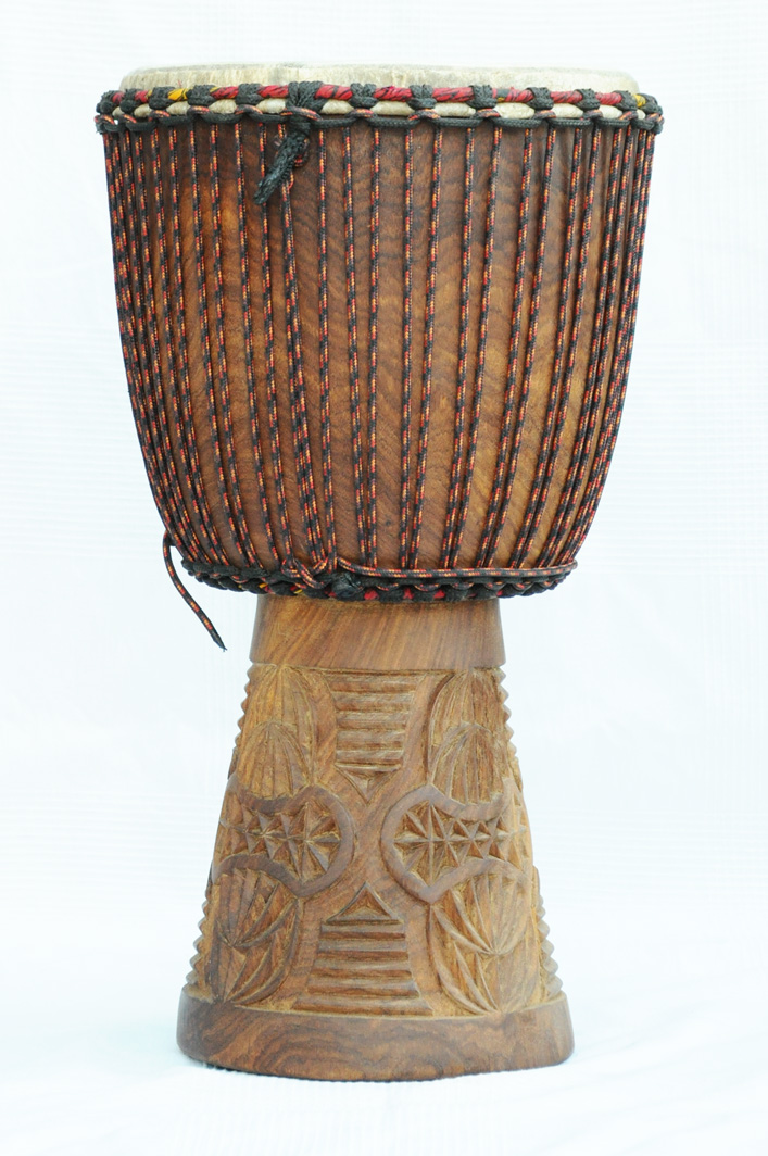 Profi Djembe kaufen Große Rosenholz Djembe Trommel aus Mali
