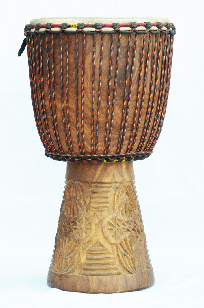Profi Djembe kaufen Große Rosenholz Djembe Trommel aus Mali