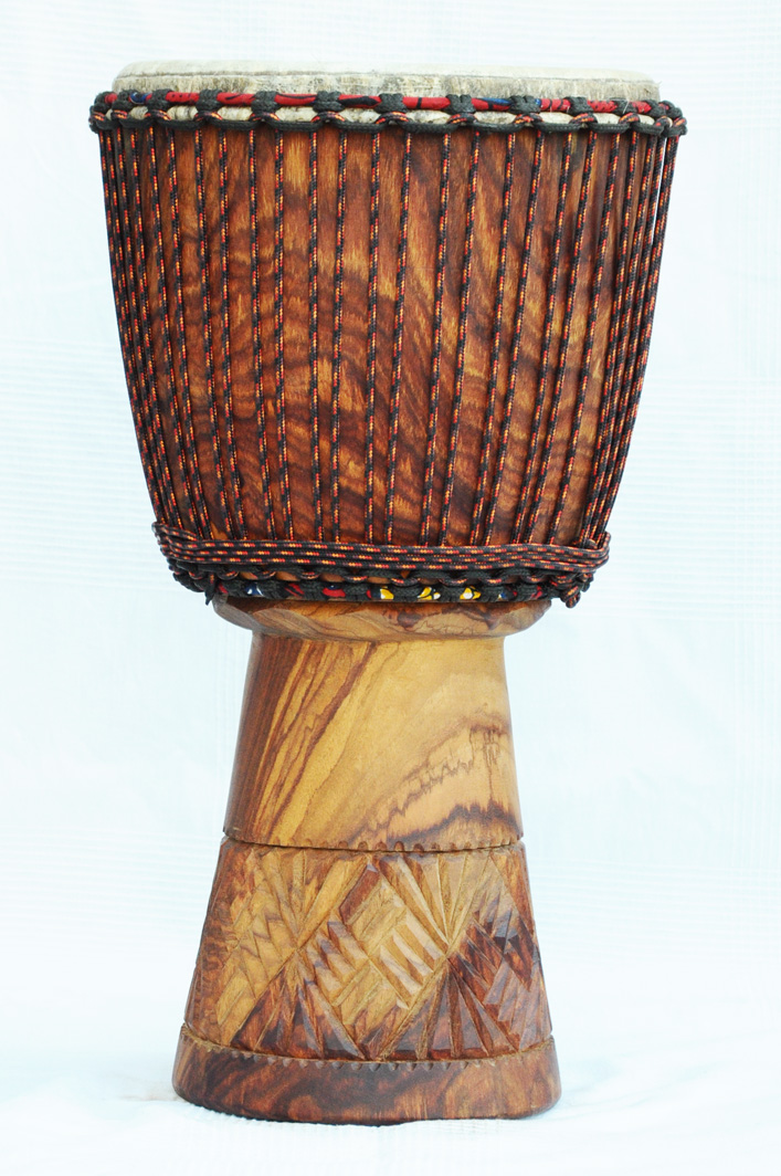 Profi Djembe kaufen Große Rosenholz Djembe Trommel aus Mali