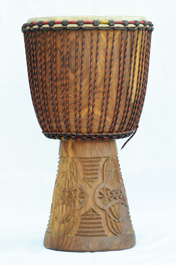 Profi Djembe kaufen Große Rosenholz Djembe Trommel aus Mali