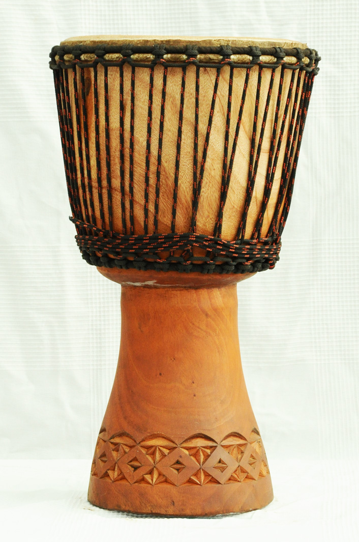 Profi Djembe kaufen Große Mahagoni Djembe Trommel aus Mali