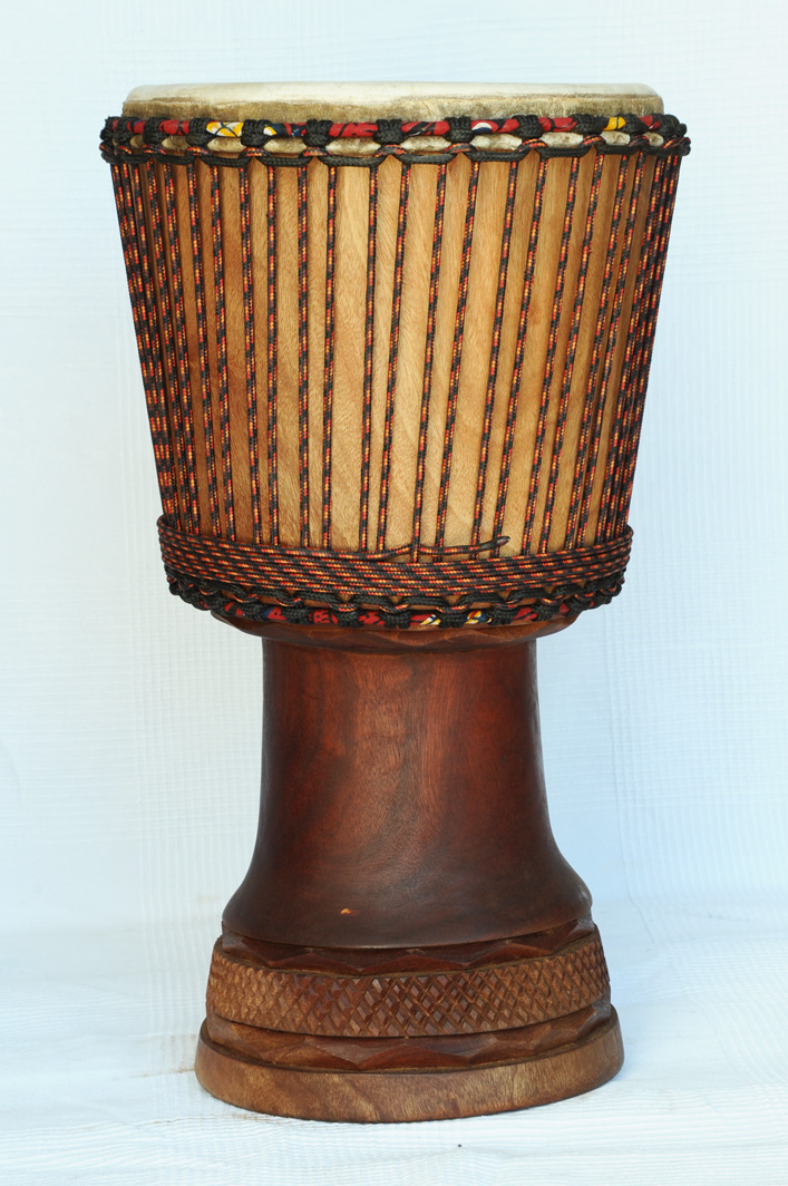 Profi Djembe kaufen Große Mahagoni Djembe Trommel aus Mali