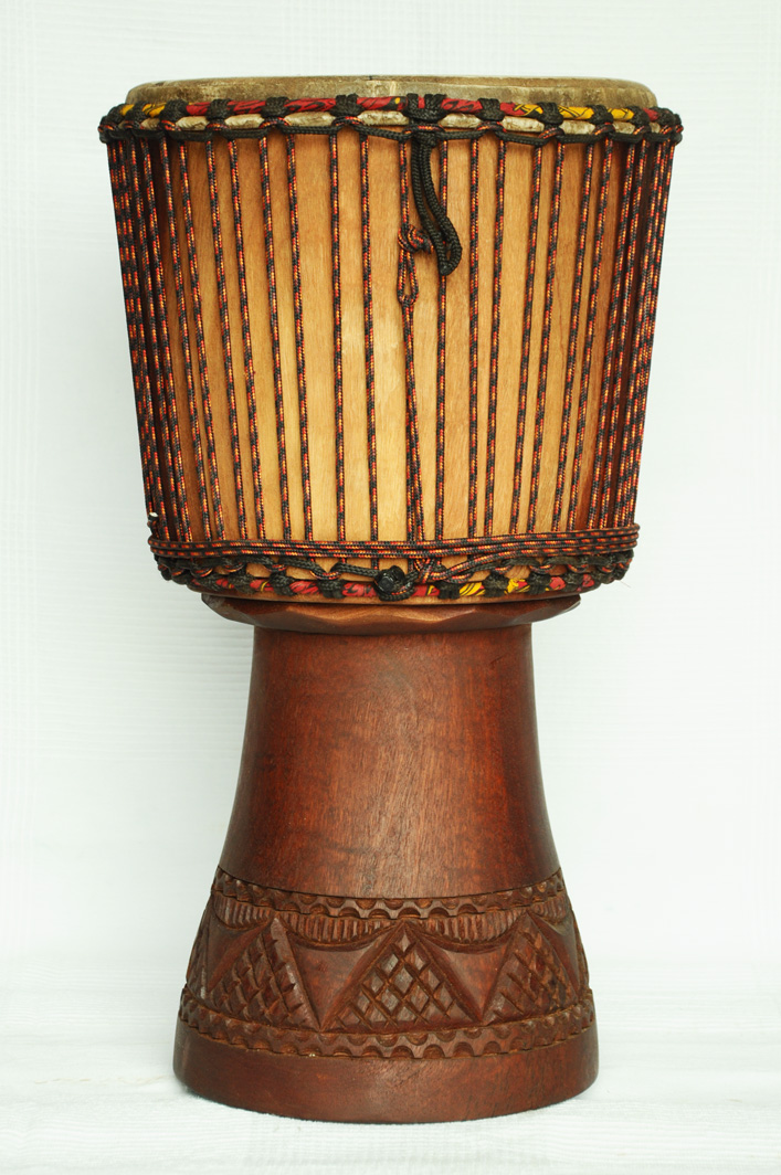 Profi Djembe kaufen Große Mahagoni Djembe Trommel aus Mali