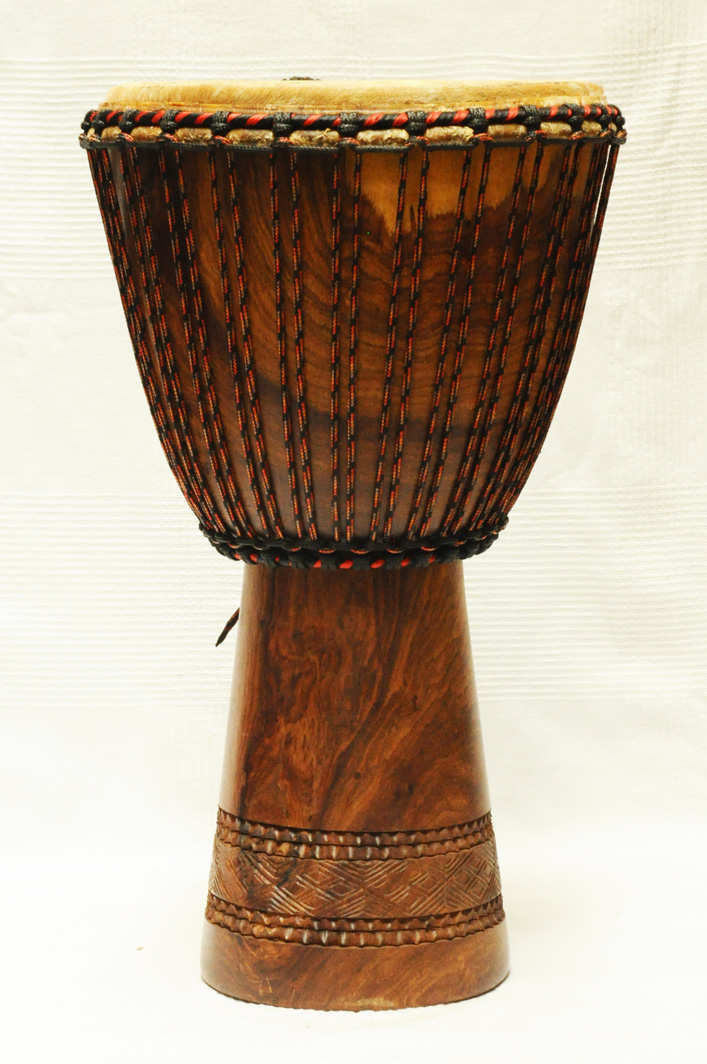 Große Top Mali Djembe Rozenholz mit Kuhfell malische Djembe mit
