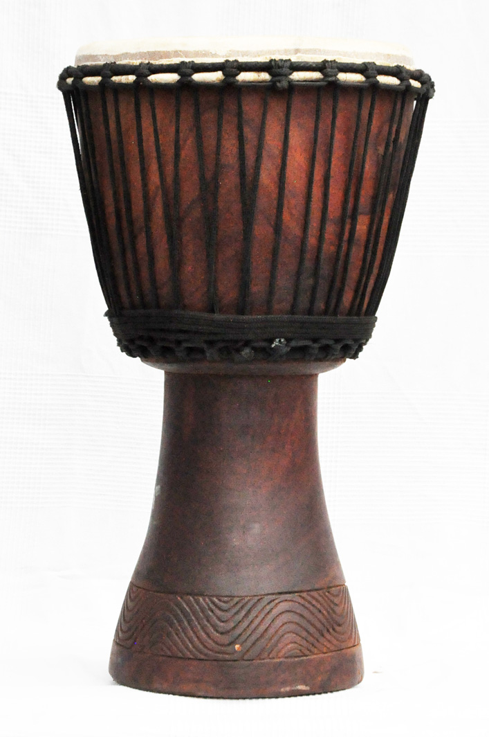 Djembe kaufen Große Mahagoni Djembe Trommel aus Mali
