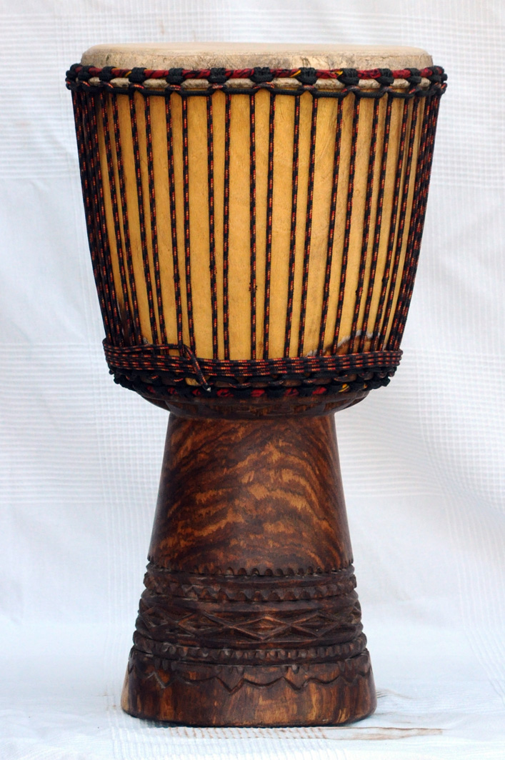 Profi Djembe kaufen Große Rosenholz Djembe Trommel aus Mali