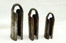 3er Basstrommel Glocken Set aus Guinea - Glocke für Basstrommel