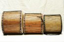 Ghana Mini-Basstrommeln Dreier-Set: Dunduns (Djun Djuns, Dununs, Doumdoums, Doundouns) Set kaufen