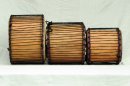 Basstrommelset kaufen - 3er kleine Basstrommel Set aus Ghana