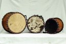 Basstrommelset kaufen - 3er kleine Basstrommel Set aus Ghana