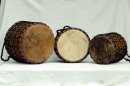 Basstrommelset kaufen - 3er kleine Basstrommel Set aus Ghana