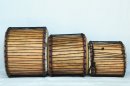 Basstrommelset kaufen - 3er kleine Basstrommel Set aus Ghana