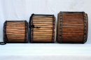 Basstrommelset kaufen - 3er kleine Basstrommel Set aus Ghana