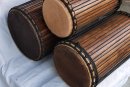 Palisander (Gueni) Dunun Basstrommelset aus Guinea