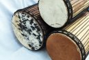 Palisander (Gueni) Dunun Basstrommelset aus Mali