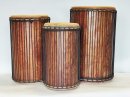 Palisander (Gueni) Dunun Basstrommelset aus Guinea