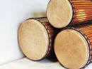 Lenke Dunun Basstrommelset aus Guinea