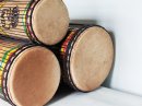 Dunun Basstrommeln Satz - Dundun Set aus Guinea