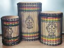 Dunun Basstrommeln Satz - Dundun Set aus Guinea
