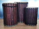Dunun Basstrommeln Satz - Dundun Set aus Mali