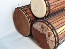 Palisander (Gueni) Dunun Basstrommelset aus Mali