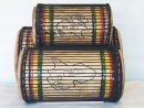 Dunun Basstrommeln Satz - Dundun Set aus Guinea