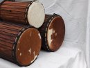 Palisander (Gueni) Dunun Basstrommelset aus Mali