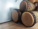 Dunun Basstrommeln Satz - Dundun Set aus Guinea