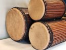 Dunun Basstrommeln Satz - Dundun Set aus Guinea