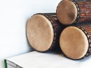Dunun Basstrommeln Satz - Dundun Set aus Guinea
