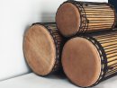 Dunun Basstrommeln Satz - Dundun Set aus Guinea