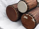 Palisander (Gueni) Dunun Basstrommelset aus Mali