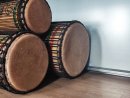 Dunun Basstrommeln Satz - Dundun Set aus Guinea