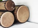 Dunun Basstrommeln Satz - Dundun Set aus Guinea