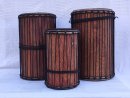 Palisander (Gueni) Dunun Basstrommelset aus Mali