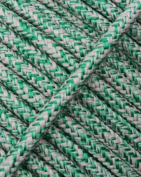 Verstärktes Seil für Djembe Trommel 5 mm Beige / Grün 100 m