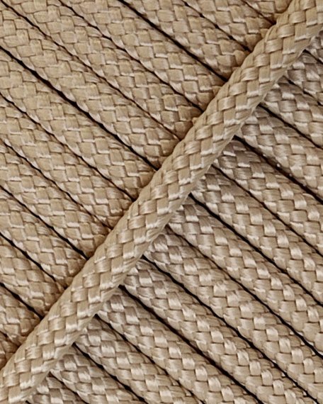 PES hohles Djembe-Seil 6 mm Beige 100 m