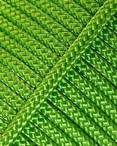 PES hohles Djembe Trommel Seil 4 mm Neongrün 100 m