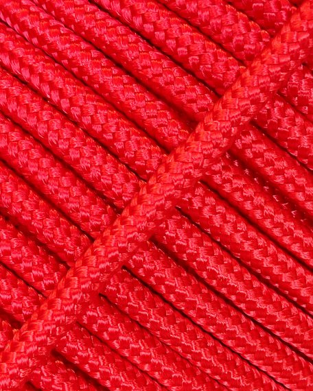 PES verstärktes Djembe Trommel Seil 4 mm Rot 100 m