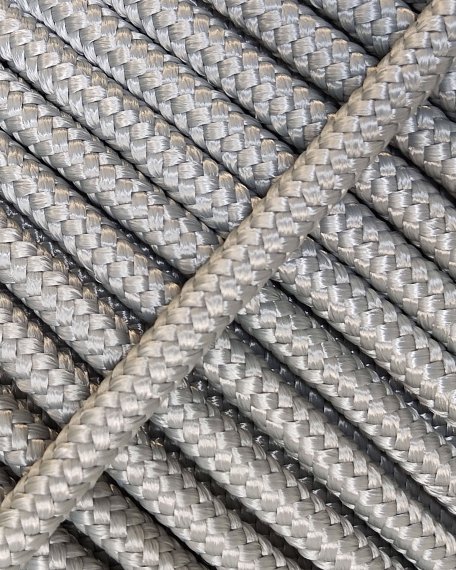 PES verstärktes Djembe Trommel Seil 5 mm Grau 100 m